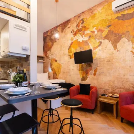 Chic Loft At Center With Ac